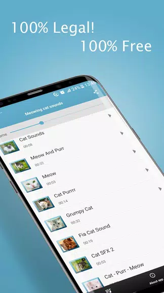Meowing Cat Sounds Ringtones स्क्रीनशॉट 2