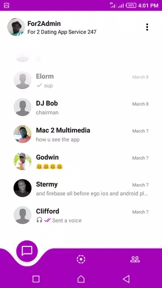 For 2 - Dating Messaging App Captura de pantalla 3