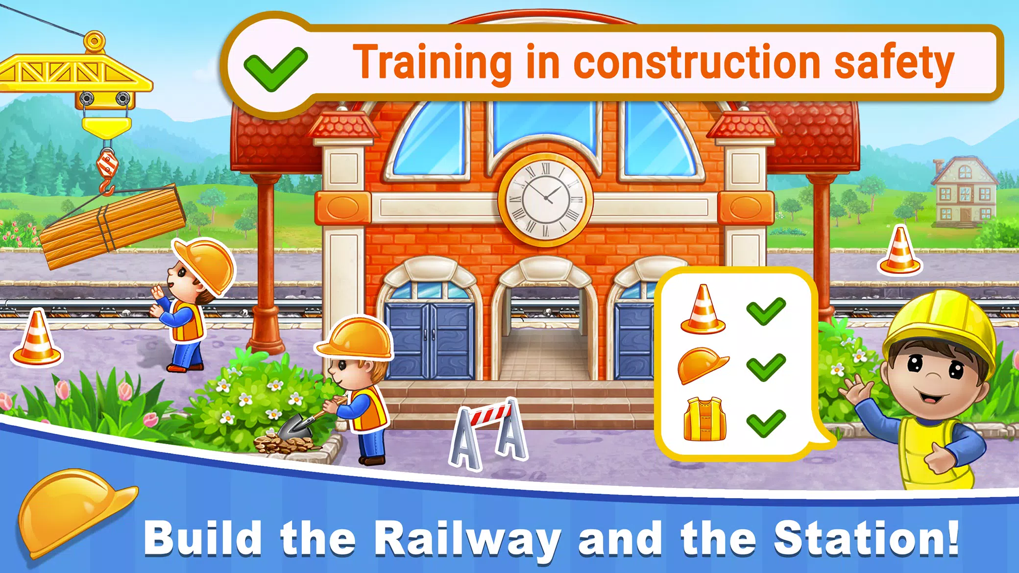 Train Games for Kids: station Ảnh chụp màn hình 2