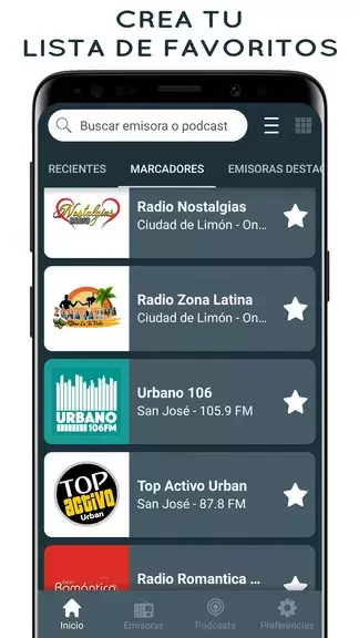 Radios de Costa Rica Online ဖန်သားပြင်ဓာတ်ပုံ 2