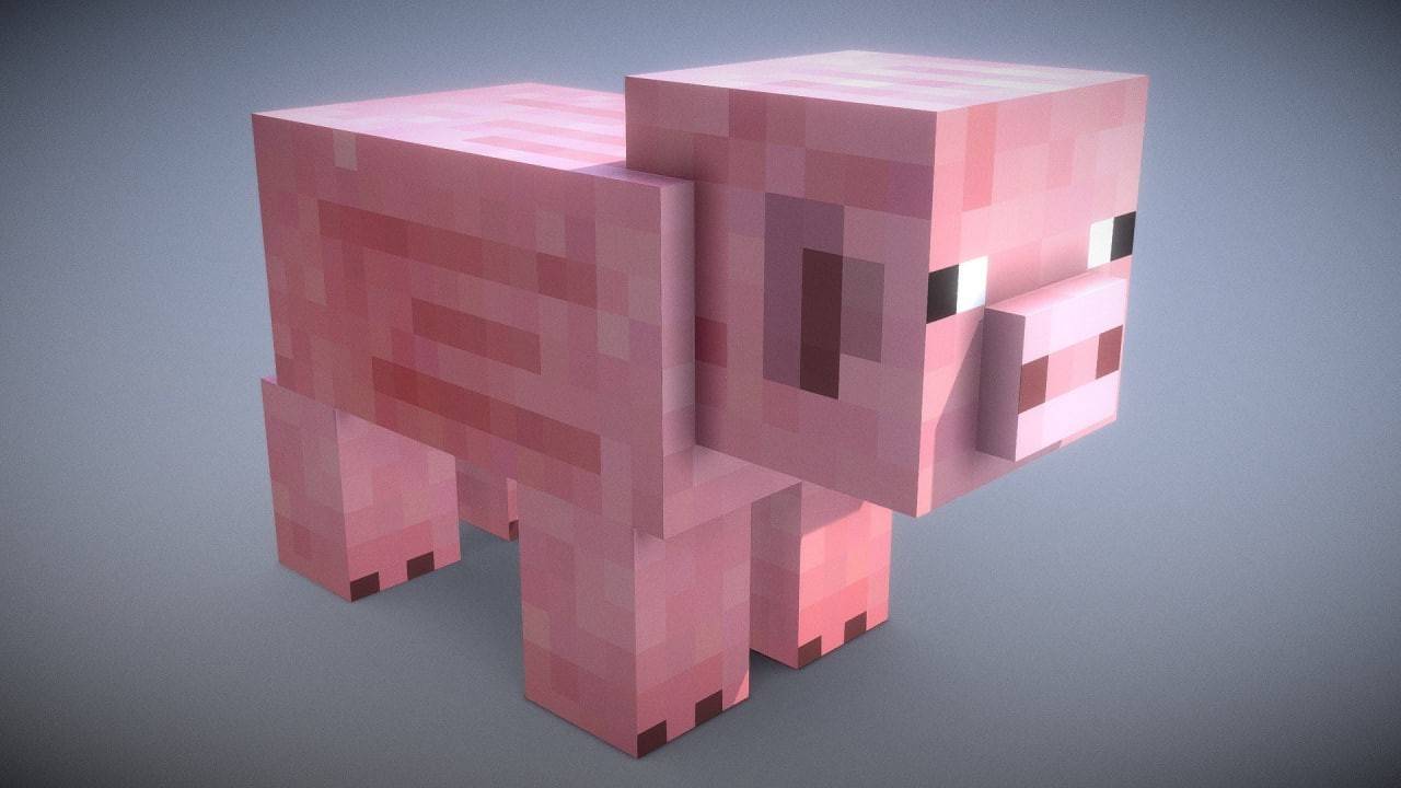 Pigs in Minecraft