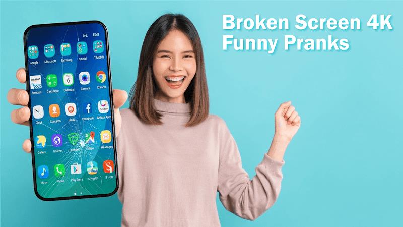 Broken Screen 4K Pranks Funny Tangkapan skrin 3