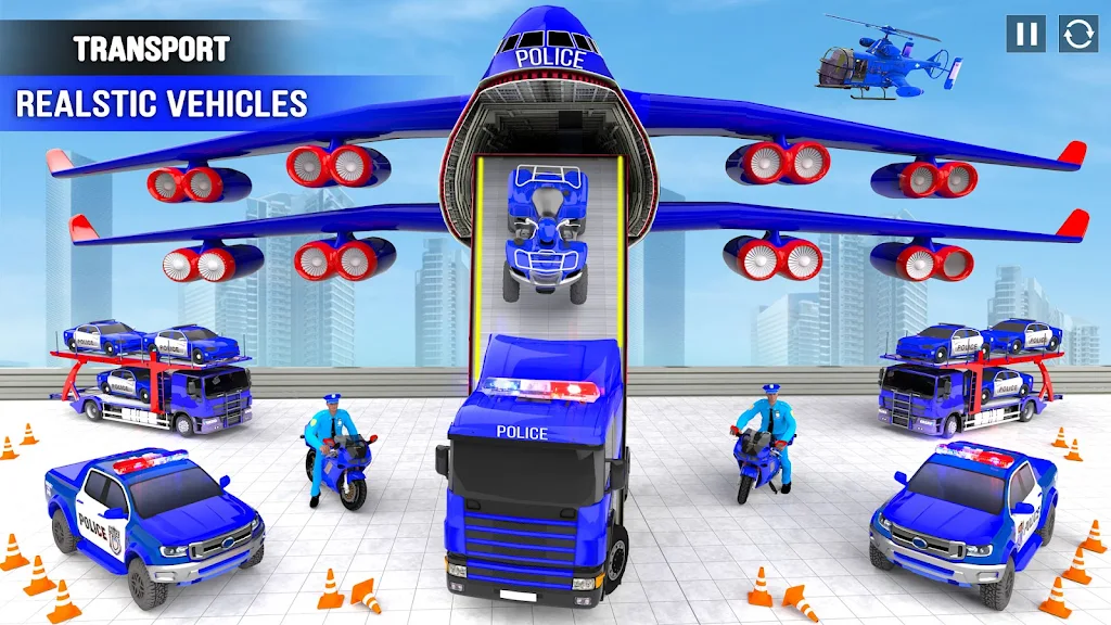 Police Car transporter Game 3D应用截图第3张