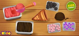 Ice Cream Making Game For Kids スクリーンショット 1