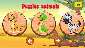 Puzzle animals for kids 螢幕截圖 0