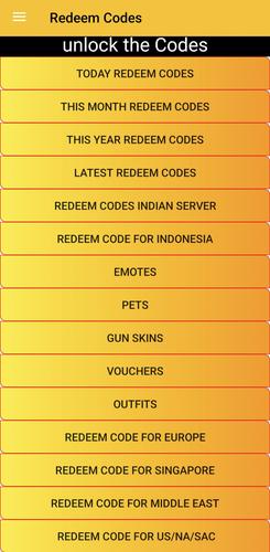 Redeem Codes Tangkapan skrin 0