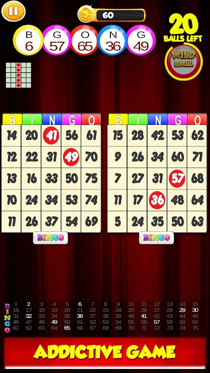 New Bingo Cards Game Free Captura de tela 2