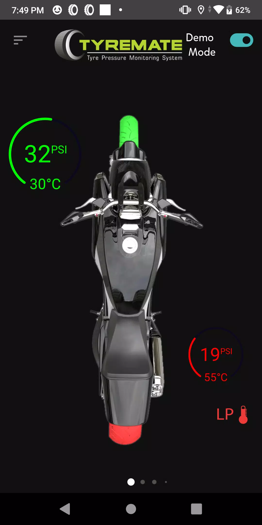 Tyremate TPMS for 2 wheelers Ekran Görüntüsü 1