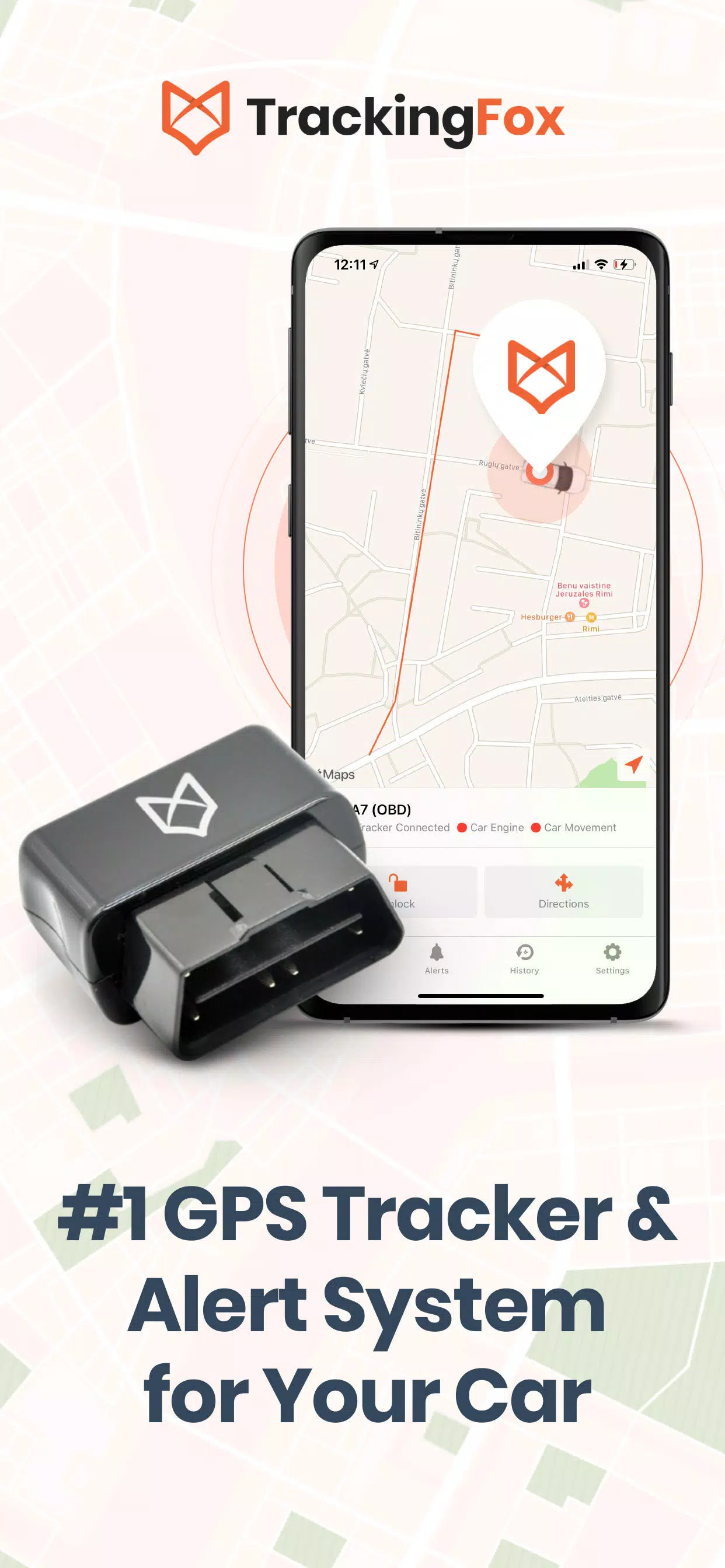 TrackingFox Car GPS Tracker Schermafbeelding 0