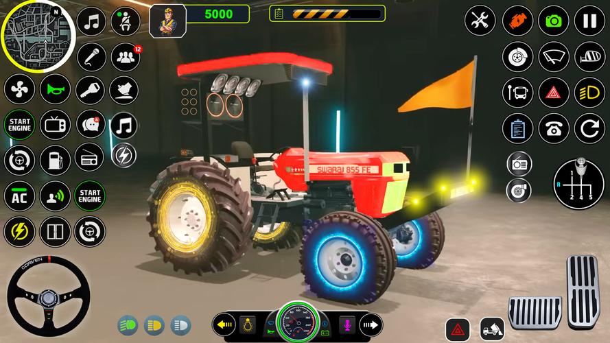 Indian Tractor Tochan Game 3d 螢幕截圖 3