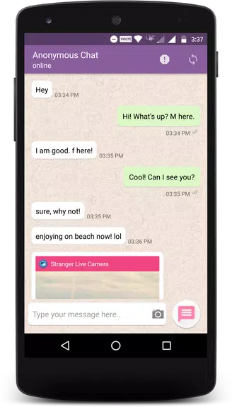 Anonymous Chat & Date for Stranger Zrzut ekranu 1