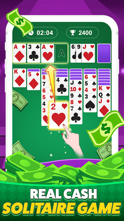 Solitaire Clash-Win Cash 螢幕截圖 0