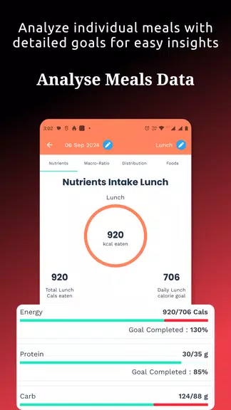 Food Tracker & Calorie Counter ဖန်သားပြင်ဓာတ်ပုံ 1