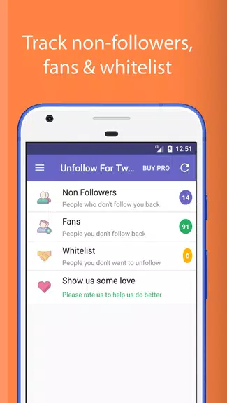 Unfollowers for Twitter 螢幕截圖 0