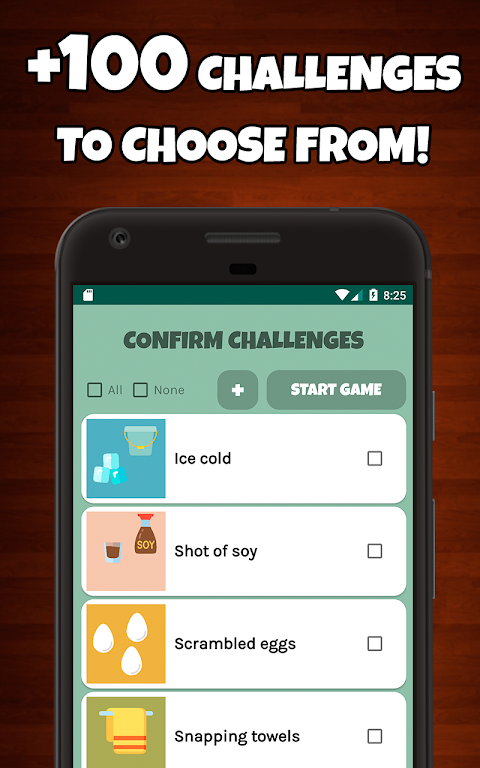 Silent Library Challenges: funny dares, party game Captura de pantalla 1