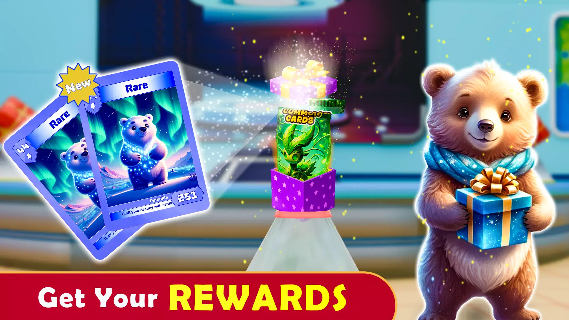 Monsters Card Collector Game Ảnh chụp màn hình 3