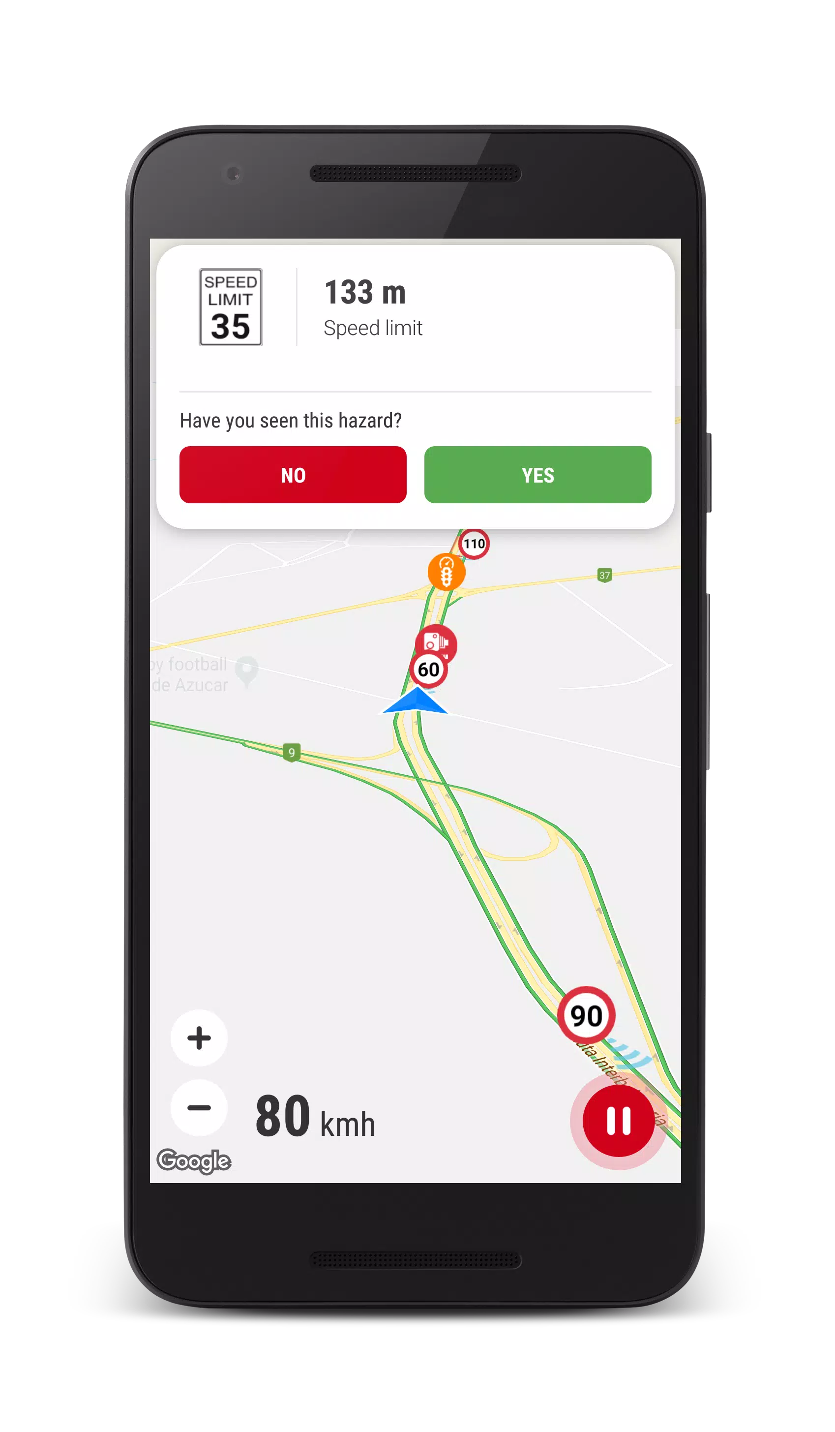 Speed Camera Detector Capture d'écran 1