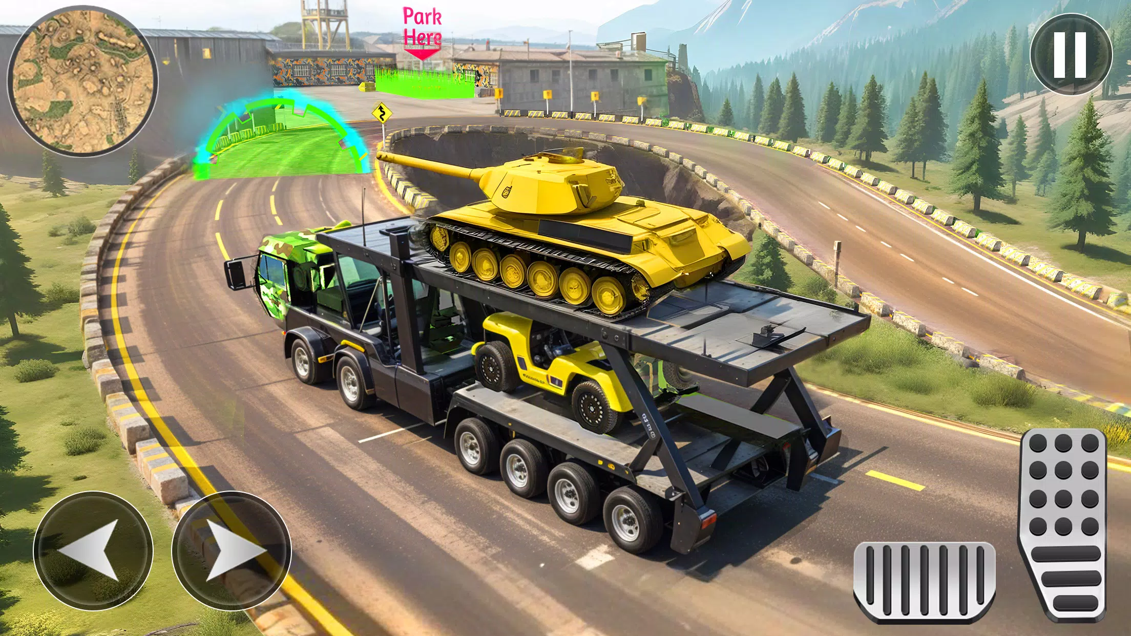 Army Cargo Truck Driving Games 螢幕截圖 3