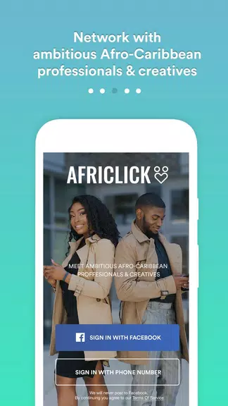 Africlick - African Black Dating & Networking App Ekran Görüntüsü 0