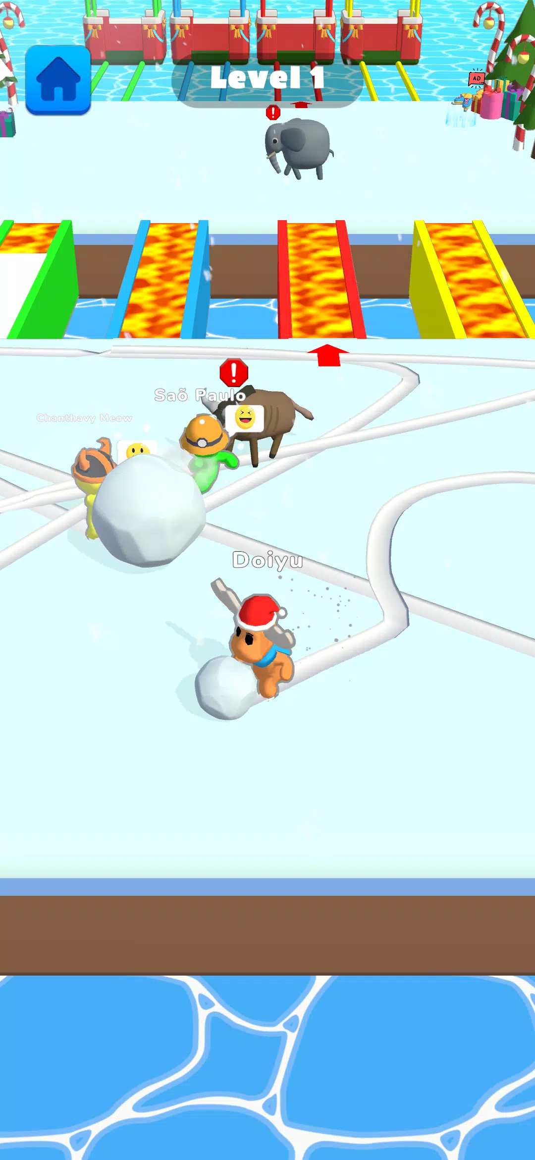 Ice Runner Battle: Snow Race Captura de tela 3