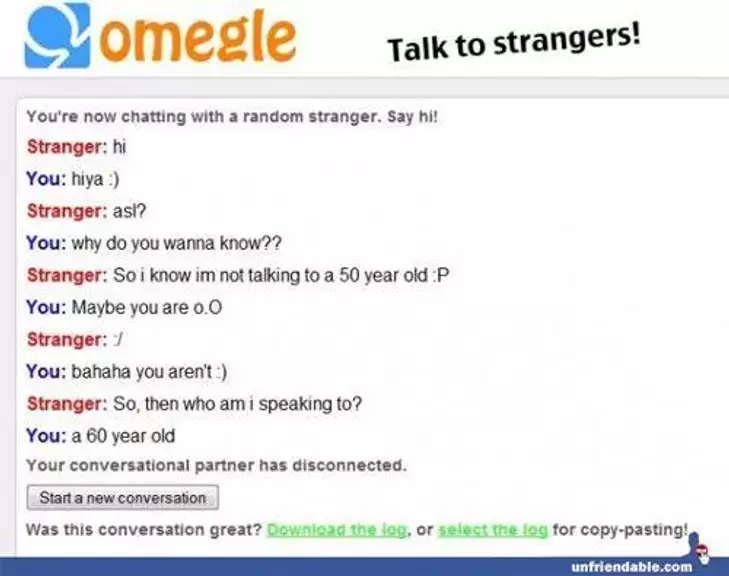 Omegle:Talk To strangers स्क्रीनशॉट 0