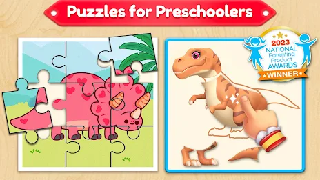 Dino Puzzle Games for Toddlers Screenshot 0