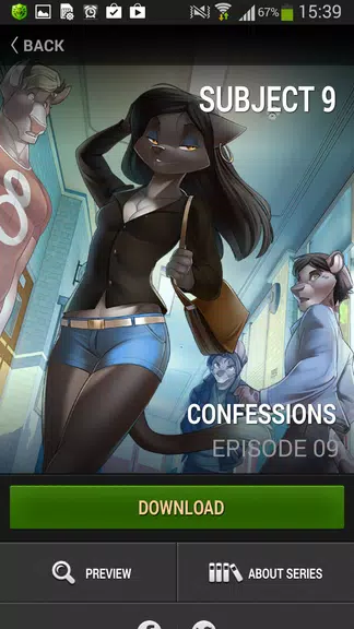 Subject 9 — Motion Furry Comic Captura de tela 2