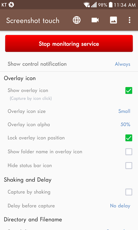 Screenshot Touch Mod ဖန်သားပြင်ဓာတ်ပုံ 0