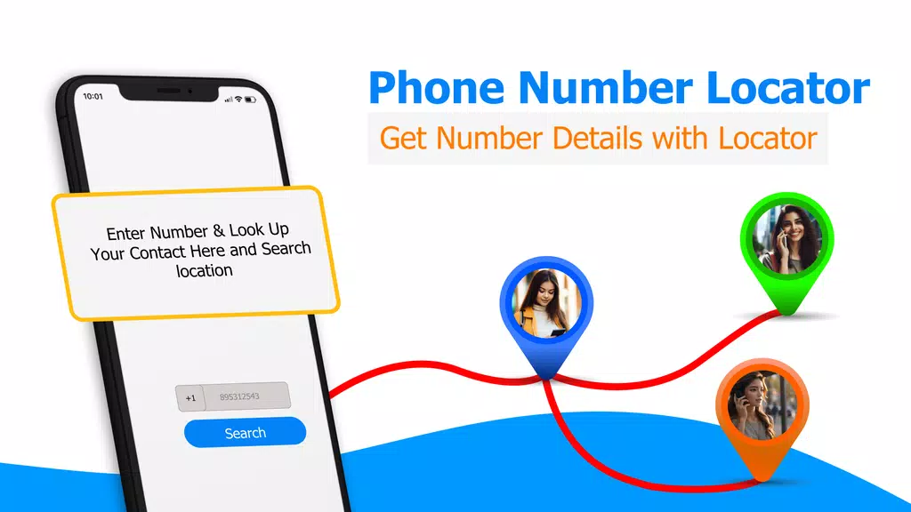 GPS Mobile Number locator App Zrzut ekranu 1
