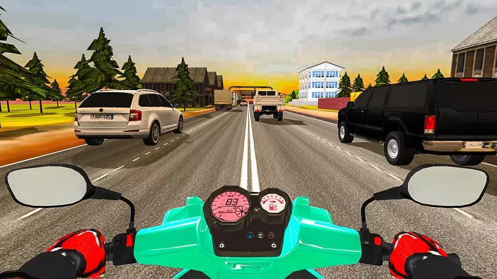 Highway Traffic Rider - 3D Bik ภาพหน้าจอ 0