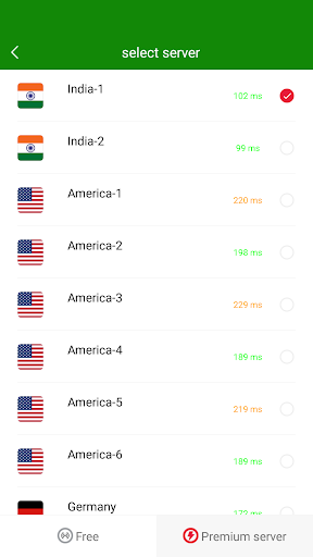 VPN India - Use Indian IP 스크린샷 1