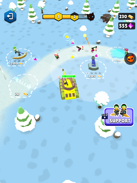 Base Defence: Army Rush Mod Скриншот 2