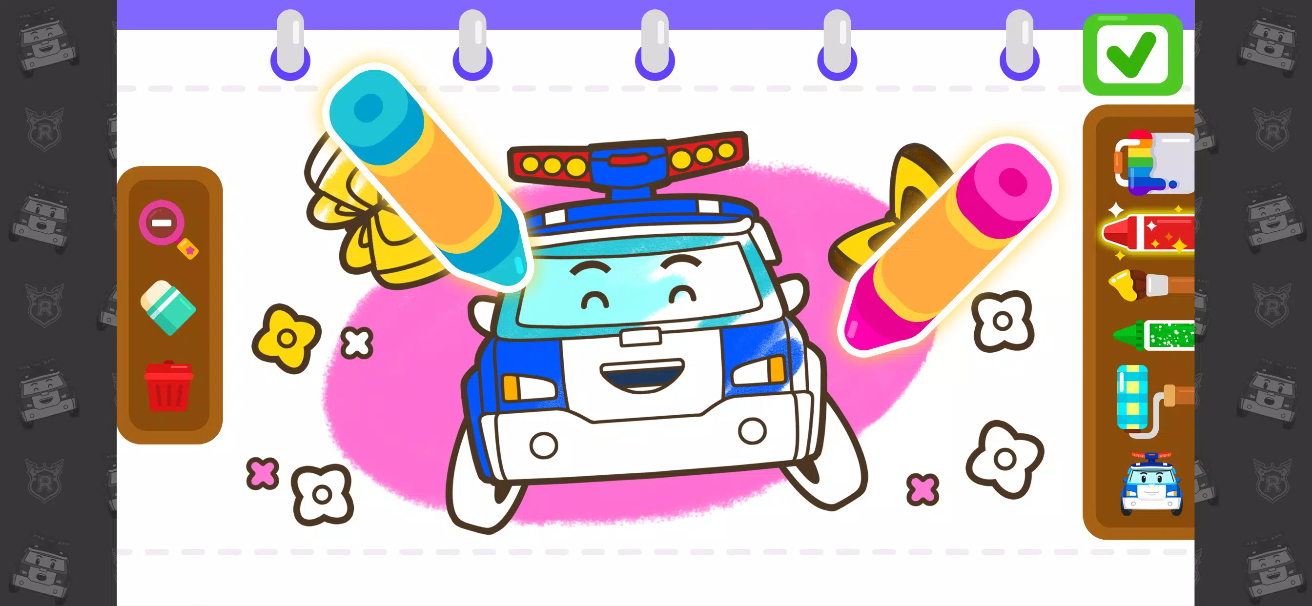 Poli Coloring & Games - Kids 螢幕截圖 3