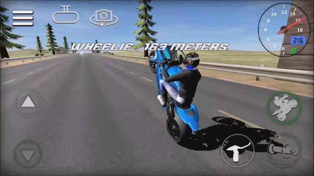 Wheelie Bike 3D game Zrzut ekranu 0