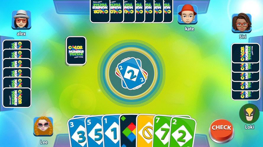 Color & Number - Card Game ဖန်သားပြင်ဓာတ်ပုံ 1