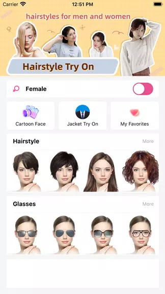 Hair Makeover-modiface・haircut 螢幕截圖 0