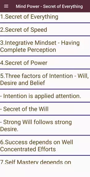 Secret of Mind Power: Success Schermafbeelding 1