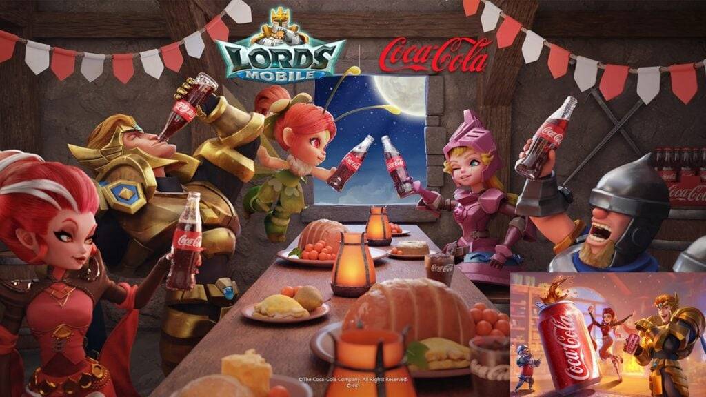 Lords Mobile erhöht einen Toast mit Coca-Cola zum 9. Jubiläum