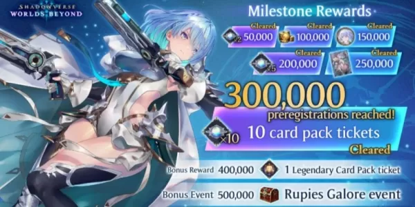 Shadowverse: Worlds Beyond Hits 300,000 Pre-Registrations, Unveils New Milestones