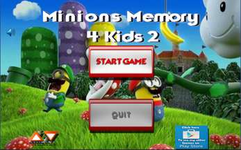 Minions Memory 4 Kids 2 Скриншот 0