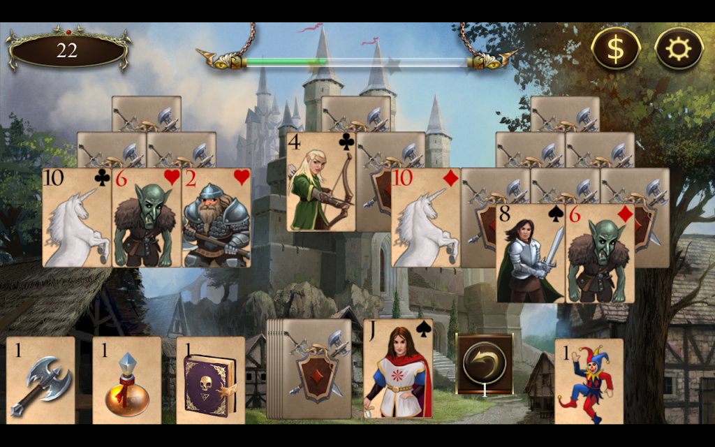 Legends of Solitaire Curse of the Dragons TriPeaks ဖန်သားပြင်ဓာတ်ပုံ 3