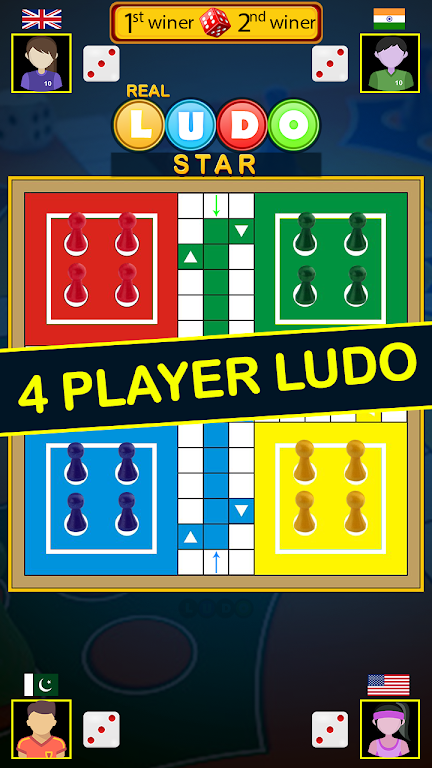 Real Ludo Star King : Board Game Captura de tela 1