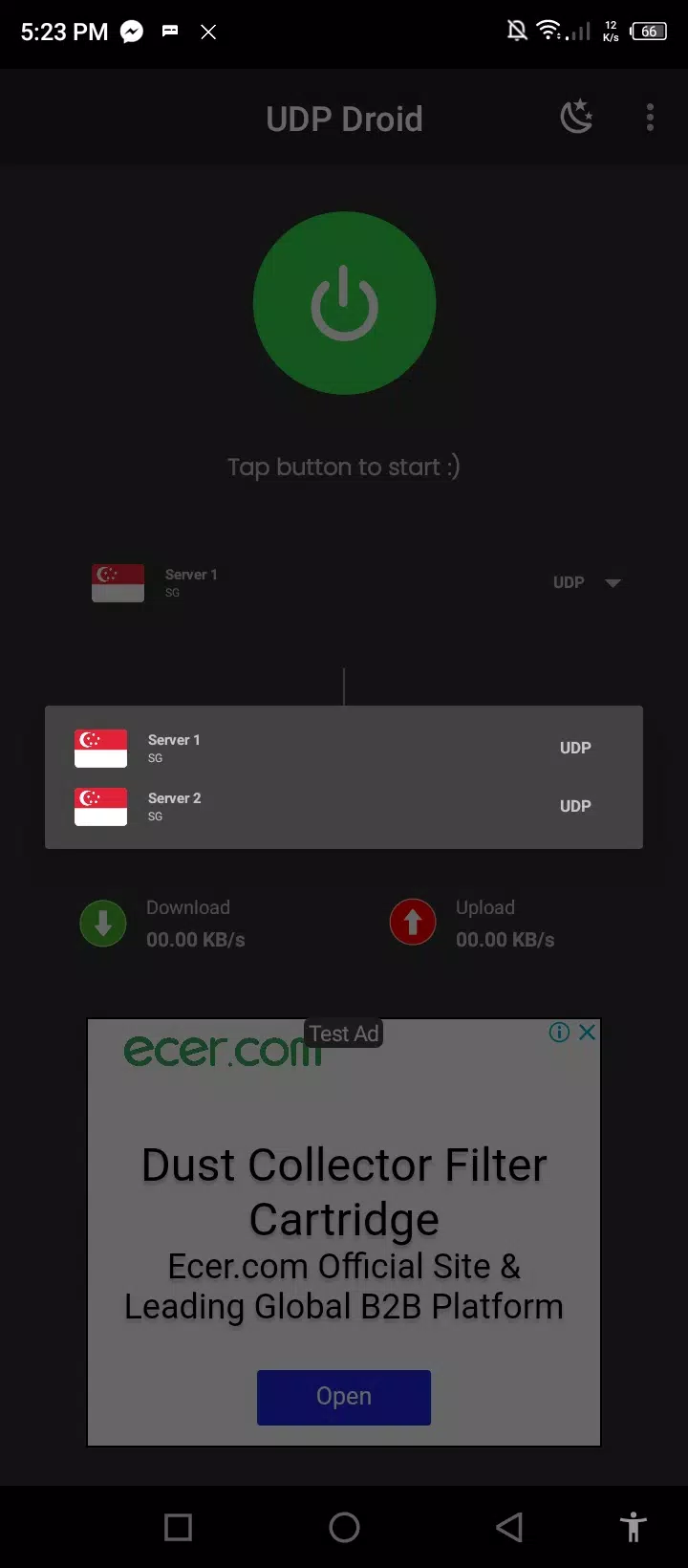 UDP Droid Tangkapan skrin 1