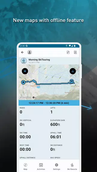 SkiPal - Accurate Ski Tracks Captura de tela 3