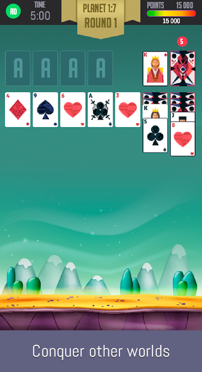 Space Solitaire 螢幕截圖 1