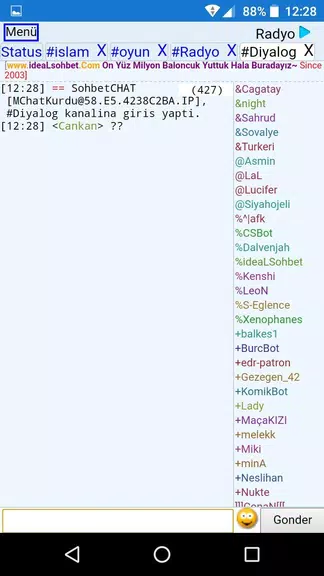 ChatKurdu Mobil Sohbet 스크린샷 2