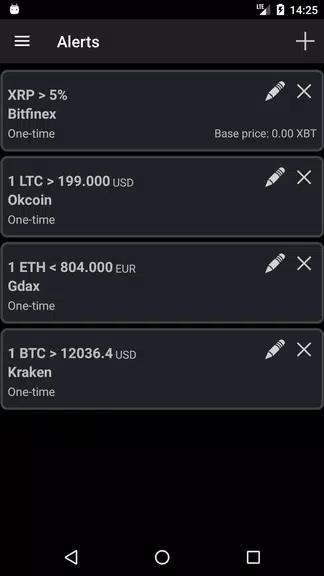 Bitcoin Ticker Widget Tangkapan skrin 3