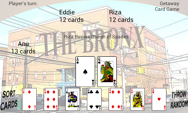 Getaway Card Game Zrzut ekranu 1