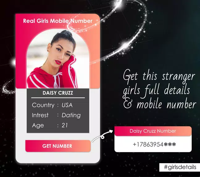 Girls Mobile Number (Girlfriend Calling Prank) 螢幕截圖 3