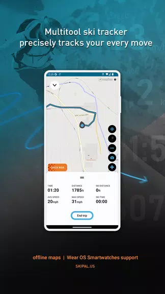 SkiPal - Accurate Ski Tracks Tangkapan skrin 0